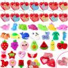 28 Pack Valentines Day Gifts for Kids Classroom Mochi Squishies Fidget Toys Filled Heart & Valentines Day Cards for Kids School, Valentines for Class Exchange Gifts School Party Favors for Boys Girls view 1