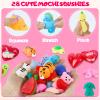 28 Pack Valentines Day Gifts for Kids Classroom Mochi Squishies Fidget Toys Filled Heart & Valentines Day Cards for Kids School, Valentines for Class Exchange Gifts School Party Favors for Boys Girls view 4