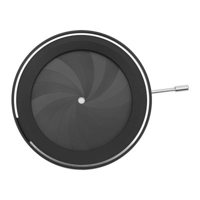 Adjustable Aperture Diaphragm, Mechanical Iris Aperture Diaphragm for Microscope, 4-60mm Adjustable Aluminum Alloy Handle with 18 Blades, Compact Design for Camera and Condenser