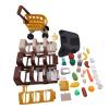 Naroote Kids Supermarket Playset, Shopping Cart with Sound Light, Food Accessories, Grocery Store Playset, for Kids Over 3 Years view 2