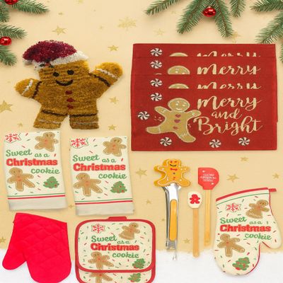The Ultimate 14 Piece Christmas Kitchen Set Gingerbread Decor Holiday Bundle