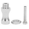 12Pcs Aluminum Alloy RC Wheel Hub Adapters, 1/10 to 1/8 Scale RC Car Parts, 12mm to 17mm Hex Drive Hub Coupling for Off - Road RC Vehicles, with 30mm Width Extension per Side for E (Silver) view 3