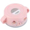 OEBUAFI Bowl, 304 Stainless Steel Feeding Bowl with Lid, Double Layer Design for, Ideal Tableware for Ages 0-3 (Pink) view 4