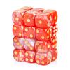 24 Piece Dual-Tone Round Corner 16mm dice 6 Sided dice d6 dice Set for DND, MTG, Tenzi, Farkle, Bunco, Card Gaming & Math Learning with Portable Storage Pouch(Red-White) view 1