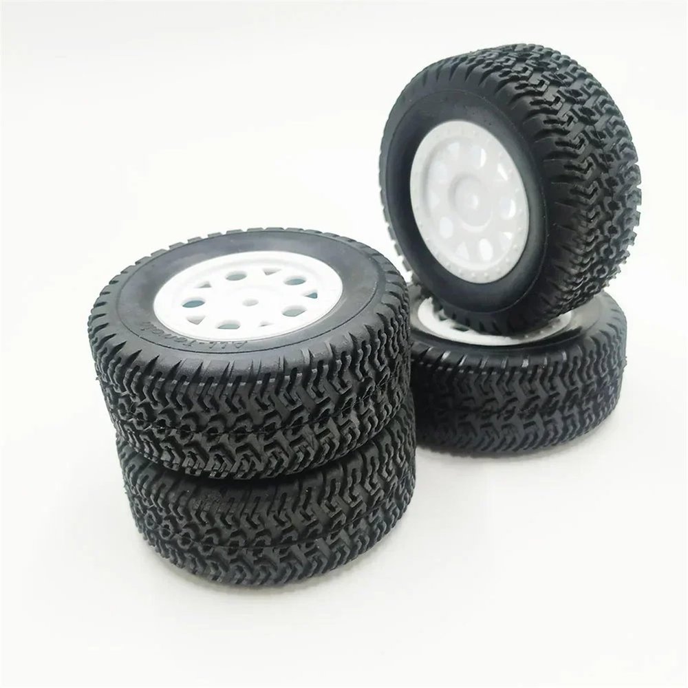 Rc Car Tyre Compatible with 144001 1/18 1/16 1/10 RC for Buggy Crawler On-Off Road Car Spare Parts Replacements RC for Model Car 4pcs Rubber Tires