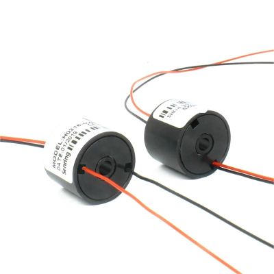 1pc H slipring pass hole slip ring hole diameter 3mm 2/4 channel 1.5A, OD 16mm, electric slip ring hollow shaft slip ring(4 wires)