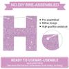 BEISHIDA Light Purple Happy Birthday Banner - Pre-Strung,No DIY Party Decorations - Happy Birthday Sign - Birthday Banner for Women, Kids - Backdrop view 2