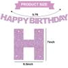 BEISHIDA Light Purple Happy Birthday Banner - Pre-Strung,No DIY Party Decorations - Happy Birthday Sign - Birthday Banner for Women, Kids - Backdrop view 3