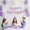 BEISHIDA Light Purple Happy Birthday Banner - Pre-Strung,No DIY Party Decorations - Happy Birthday Sign - Birthday Banner for Women, Kids - Backdrop view 4