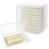 10-Pack Clear Flat Breast Milk Freezer Storage Organizer - 7.4"x5.1" Reusable Flattening Tray, Large Capacity Space-Saving Breast Milk Freezer Storage Kit for Organization Freezer Bag view 1
