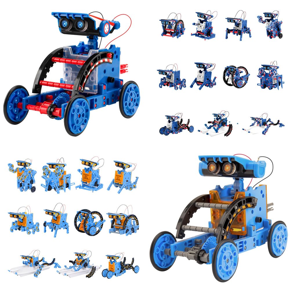 Bundle - 2 Items: Sillbird STEM 12-in-1 Education Solar Robot Toys, DIY Building Science Experiment Kit for Kids Aged 8-14, Robotic Toys for Kids Teens Birthday
