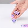 24 Piece Dual-Tone Round Corner 16mm dice 6 Sided dice d6 dice Set for DND, MTG, Tenzi, Farkle, Bunco, Card Gaming & Math Learning with Portable Storage Pouch(Pink-Blue) view 3