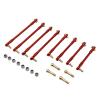 Rc Toys Parts For WPL C44 C34 FJ45 1/16 Metal Chassis Fixing Rod Remote Controls Car Upgrade OP Modifications Accessories Parts(Red) view 1