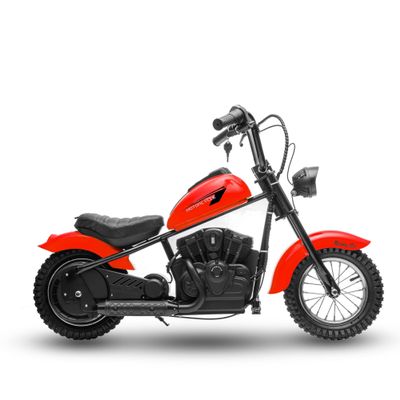 24V Electric Dirt Bike for Teens,250w Kids Electric Motorcycle, Up to 14MPH & 60 Minutes Continuous, 130Lbs Max Load for Boys Girls,Red