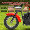 24V Electric Dirt Bike for Teens,250w Kids Electric Motorcycle, Up to 14MPH & 60 Minutes Continuous, 130Lbs Max Load for Boys Girls,Red view 3