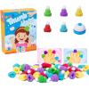 EUKVYQPX Montessori Children's Finger Cap Game, Left-Right Hand Battle Game, Concentration Parent-Child Interactive Toys view 1