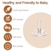 Sippy Cup Conversion Kit for Mam Bottles, Spill-Proof Straw Cup Conversion Kit with Silicone Straw Nipple, Weighted Straw, Handle, Storage Case, 4 Pack view 3