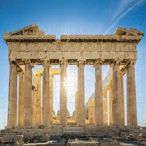 1000 Piece Acropolis Parthenon Temple Athens Greece Jigsaw Puzzle for Adults, Clearance Big Large Difficult Cool Hard Toy, Ancient Greek Architecture & History Fan Gift