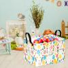 KUNRO Easter Basket Gift Storage Basket Rectangle Storage Organizer for Nursery Hamper Home Bedroom Laundry Hamper Shelf Baskets. view 4