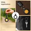 Sacolin 4-Pack Coin Keychains, Pu Leather, 38 Mm Token Holder, Ideal Gift view 3