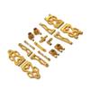 Metal Upgrade Swing Arm Steering Cup Connecting Rod Set Compatible with RC Car Models 1 16 Scale 16101 16102 16103 16104 16106 16201(Yellow) view 1
