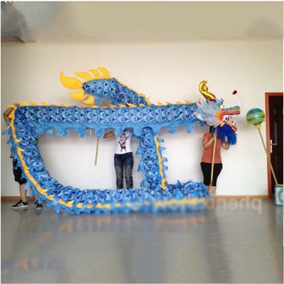 4m Dragon Dance Costume Propsfor 4 Players Chinese New Year Dragon Dance Performance for Outdoor Sports Activities