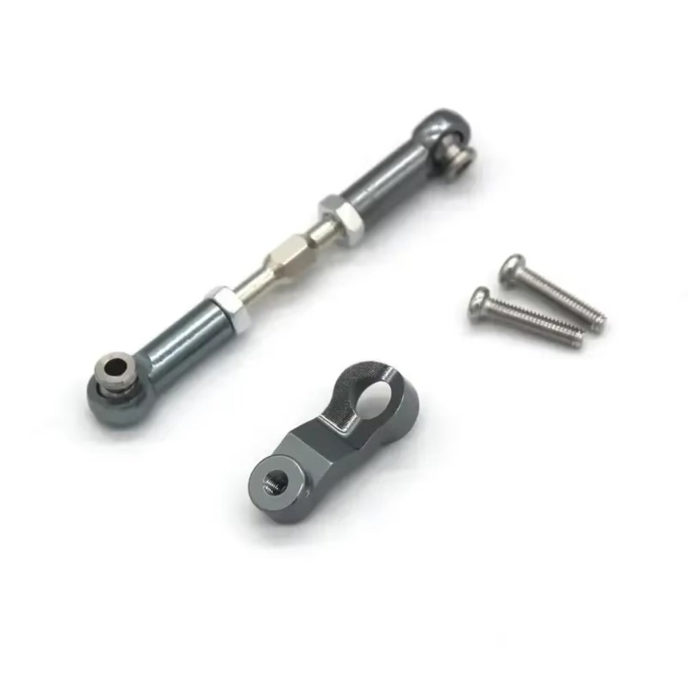 Rc Toys Parts For Mjx 16207 16208 16209 16210 H16 Remote Controls Car Steering Gear Arm Pull Rod Upgrades Parts Accessories(Gray)
