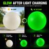 Hiboom 18 Pcs Glow in The Dark Footbags Dodgeballs 8.5 Inch with Pump view 4