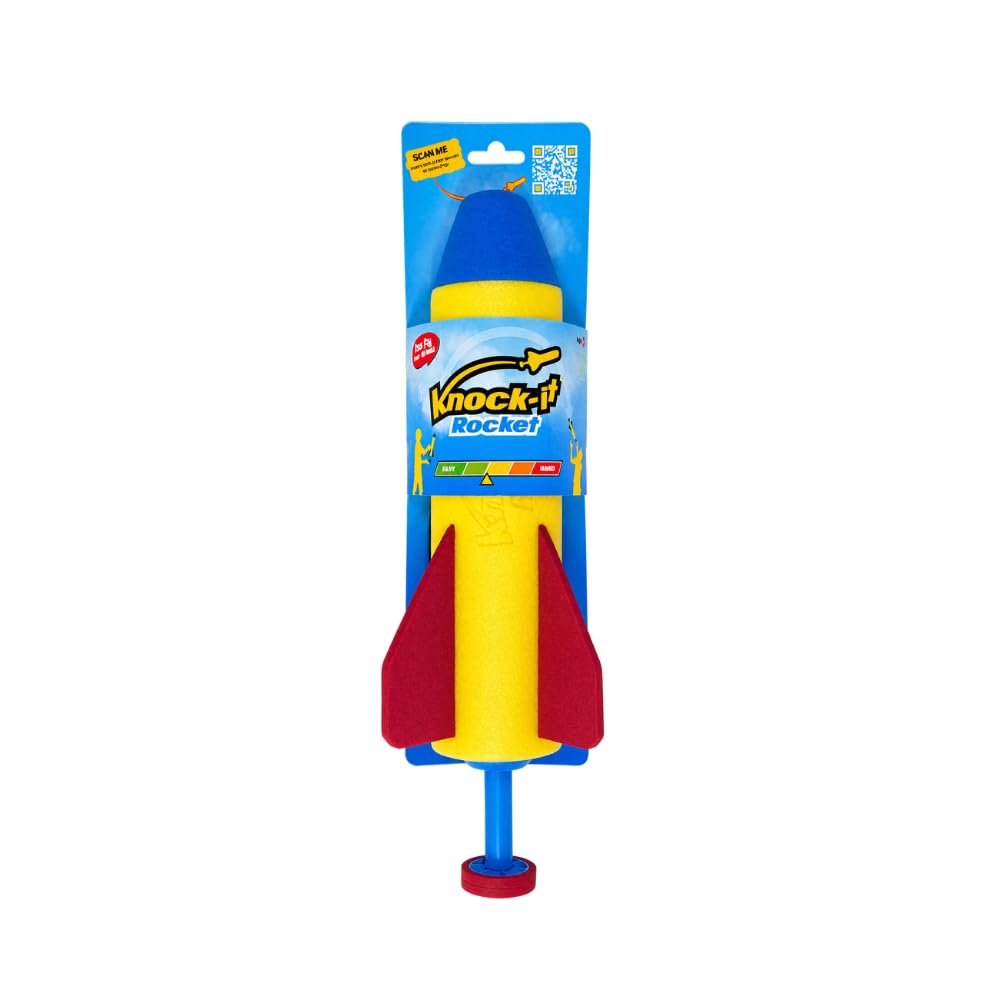 Knock-It Rocket - Swing-Launch Outdoor Game for Backyard, Beach, Park & Camping | Built-in Launcher, No Batteries, No Assembly | Waterproof & Floats | Ages 13+