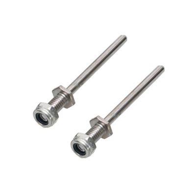 1 Pair D3 D4 D5 D6 Landing Gear Wheel Shaft M4 M5 M6 M8 Steel Axle with Nuts Assembly Compatible with RC Airplane Model DIY Parts(D4xM6xL60)