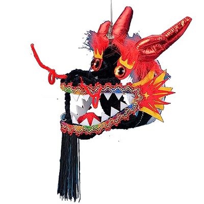 4 Colors Broken-Resistant Dragon Dance Head Chinese New Year Dragon Head Performance Props for Halloween, Christmas
