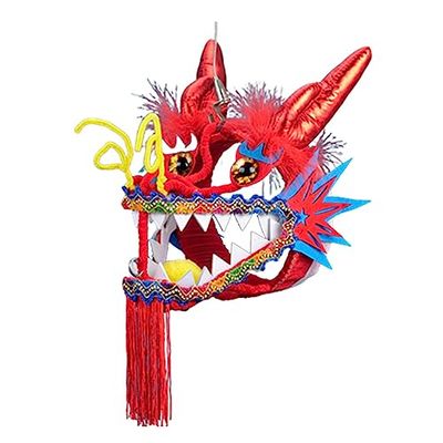 4 Colors Broken-Resistant Dragon Dance Head Chinese New Year Dragon Head Performance Props for Halloween, Christmas