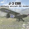 BICRKTOMXY RC Airplane, 1:16 Scale 2.4G 3D/6G Brushless 4CH 680mm Wingspan WWII Piper J-3 CUB RC EPP Fixed Wing Aircraft Model, Beginner Friendly, Collectible Gift for Adults (RTF Version) view 2