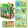 ivebed Montessori Busy Book-Learn While Playing, Toddler Montessori Play Board Fabric Book for Long Car Rides and Summer Trips Boys Girls, No Screens, No Meltdowns, Just Focused Play(Style-r) view 1