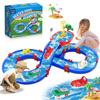 TERRAMUS 2-Tier Water Table Toys for Kids,61PCS Water Park Playset with Pump,Summer Water Toys Waterways for Backyard Beach Pool Lawn,Outdoor Toy for Toddlers 3-5 4-8,Gifts for Boys Girls view 1