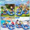 TERRAMUS 2-Tier Water Table Toys for Kids,61PCS Water Park Playset with Pump,Summer Water Toys Waterways for Backyard Beach Pool Lawn,Outdoor Toy for Toddlers 3-5 4-8,Gifts for Boys Girls view 3