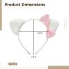 12 Cat Ear Glitter Headbands, Party Fun for Youngsters view 3