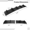 Kronabelle 32-Inch Universal Abs Rear Bumper Diffuser, Fin Spoiler, Aerodynamic Upgrade, Matte Black Finish, Easy DIY Installation view 3