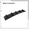 Kronabelle 32-Inch Universal Abs Rear Bumper Diffuser, Fin Spoiler, Aerodynamic Upgrade, Matte Black Finish, Easy DIY Installation view 4