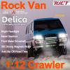YUCT 1/12 Mitsubishi Delica L300 4WD RC Rock Crawler, 2.4GHz Remote Control Van, Two 1200mAh Batteries view 3