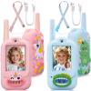 2 Pack Video Walkie Talkies for Kids Rechargeable Digital Toy Walkie-talkies with Camera Long Range for Boys Girls Age 3-5 Children view 1
