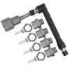 12mm to 17mm Wheel Hex Hub Conversion Adapter Socket Spanner Set, RC Car Hex Adapters, Aluminum Alloy and Steel Construction, for 1/10 1/8 RC Cars with Fixing Screws (Gray) view 3