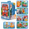 ivebed Montessori Busy Book-Learn While Playing, Toddler Montessori Play Board Fabric Book for Long Car Rides and Summer Trips Boys Girls, No Screens, No Meltdowns, Just Focused Play(Style-h) view 1