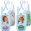 2 Pack Video Walkie Talkies for Kids Rechargeable Digital Toy Walkie-talkies with Camera Long Range for Boys Girls Age 3-5 Children view 1