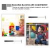 VICASKY 3pcs Dual-head Assemble Tool Hammer for Building Blocks with Ergonomic Handle Comfortable Hold Non-toxic Smooth Surface for Boys view 2