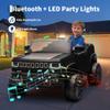24V Licensed Kids Ride-on Truck with Parent Remote Control, 2-Seater Electric Vehicle for Big Kids Ages 3-8, 3 Speeds with Bluetooth Music & LED Lights view 4