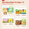 ivebed Montessori Busy Book-Learn While Playing, Toddler Montessori Play Board Fabric Book for Long Car Rides and Summer Trips Boys Girls, No Screens, No Meltdowns, Just Focused Play(Style-g) view 2