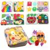 ivebed Montessori Busy Book-Learn While Playing, Toddler Montessori Play Board Fabric Book for Long Car Rides and Summer Trips Boys Girls, No Screens, No Meltdowns, Just Focused Play(Style-a) view 1