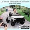 24V Kids Electric Truck, Licensed Chevrolet Silverado 2 Seater Ride on Car with Parent Remote Control, 3-Speed, Spring Suspension, MP3 Player, LED Lights for Ages 3-8 Years Old view 1