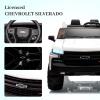 24V Kids Electric Truck, Licensed Chevrolet Silverado 2 Seater Ride on Car with Parent Remote Control, 3-Speed, Spring Suspension, MP3 Player, LED Lights for Ages 3-8 Years Old view 2